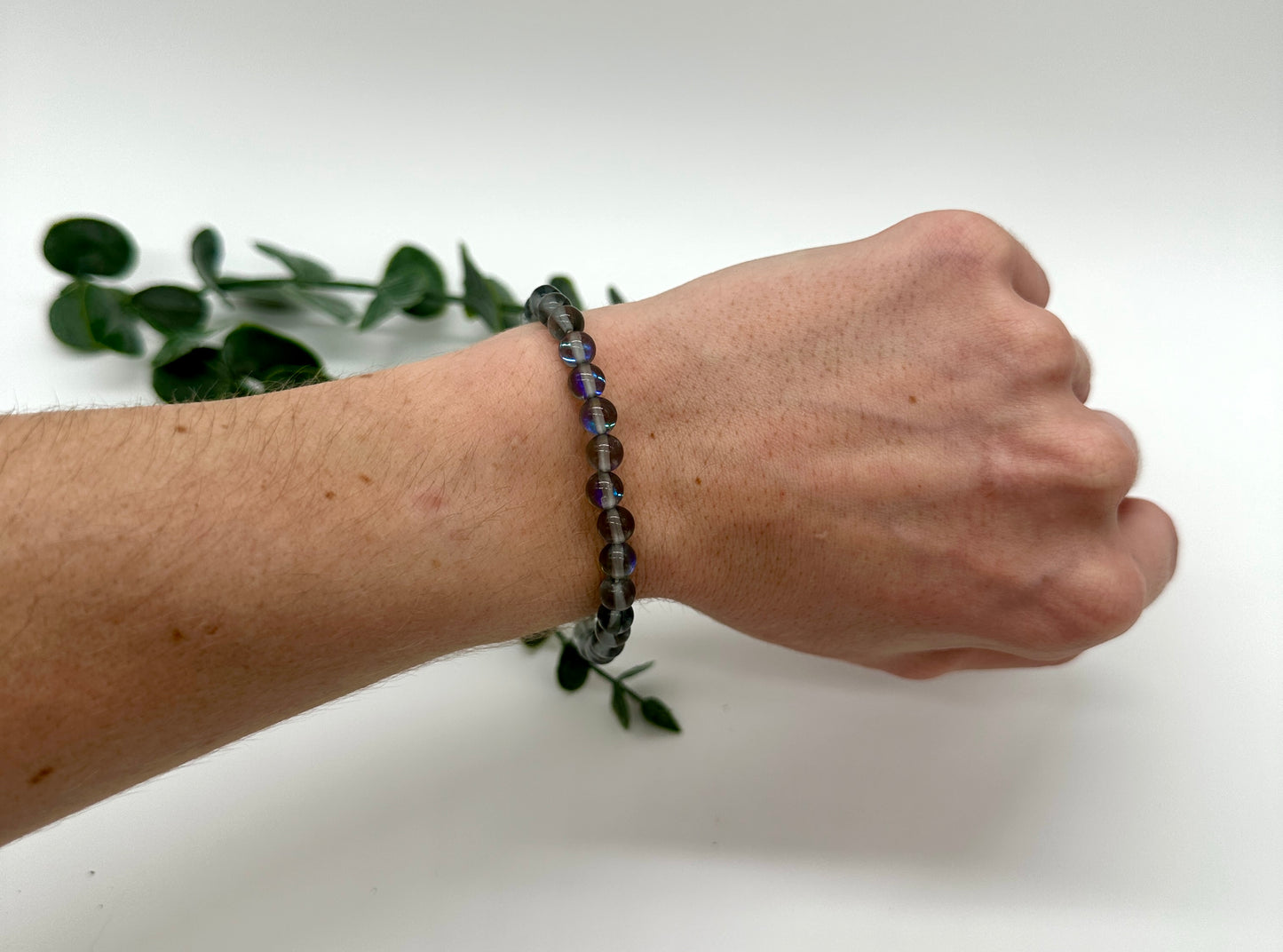 Aqua Aura Armband 6 mm