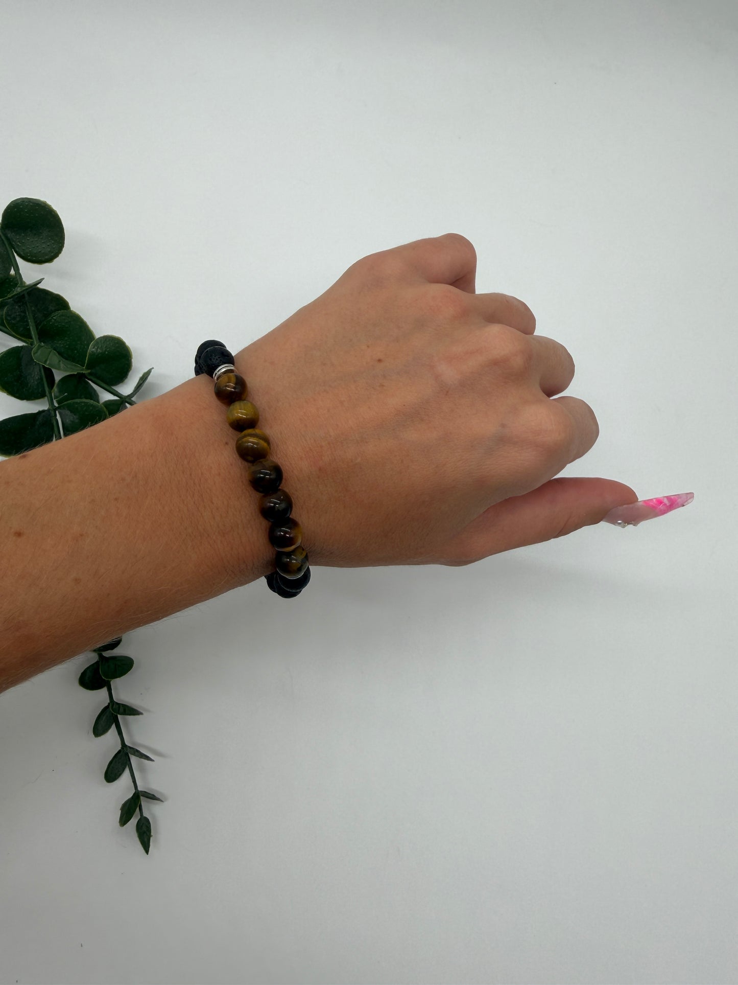 Lava Tigerauge A 8mm Armband