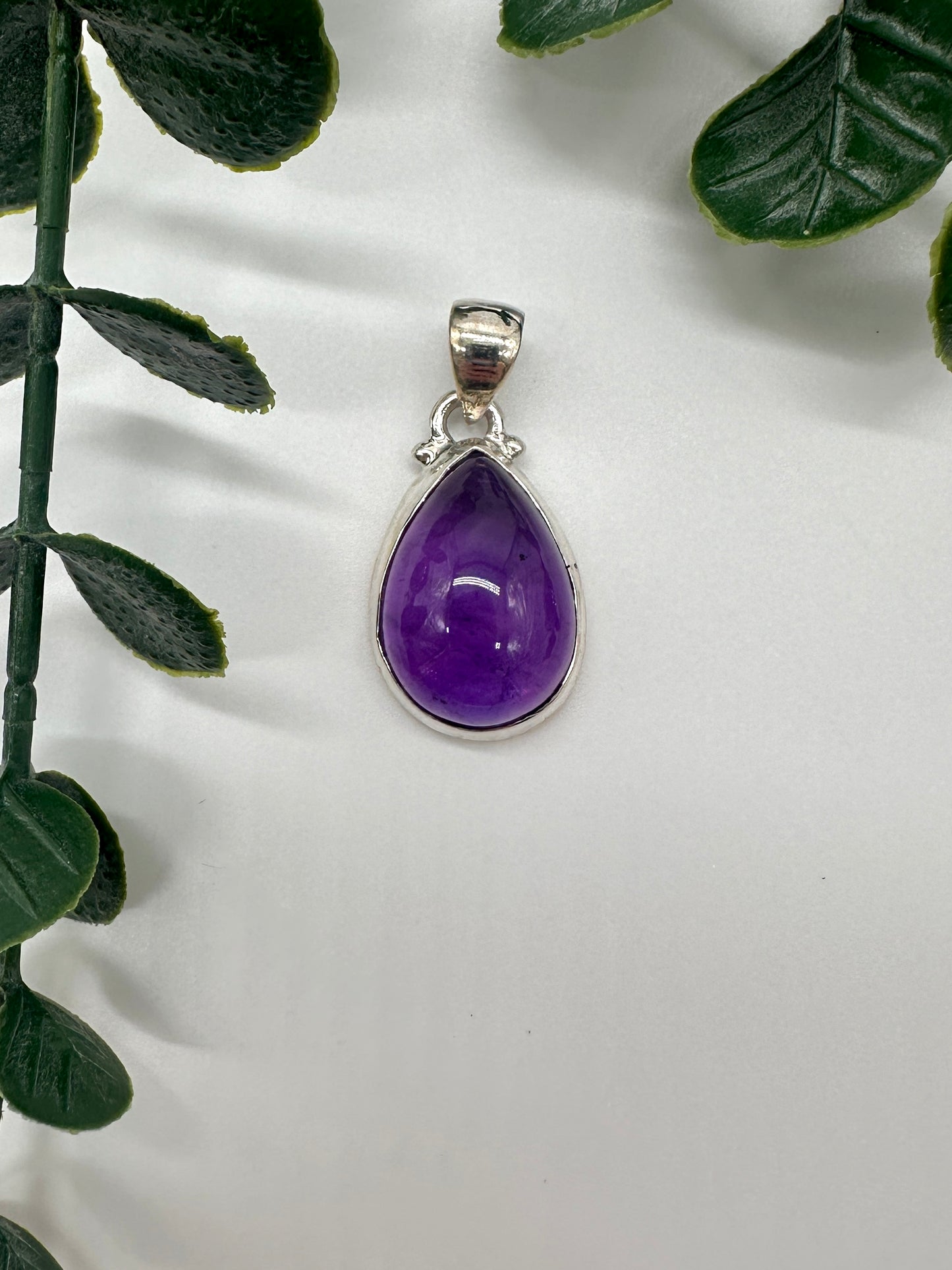 Amethyst AAA 925er Silber OHNE Silber Halskette