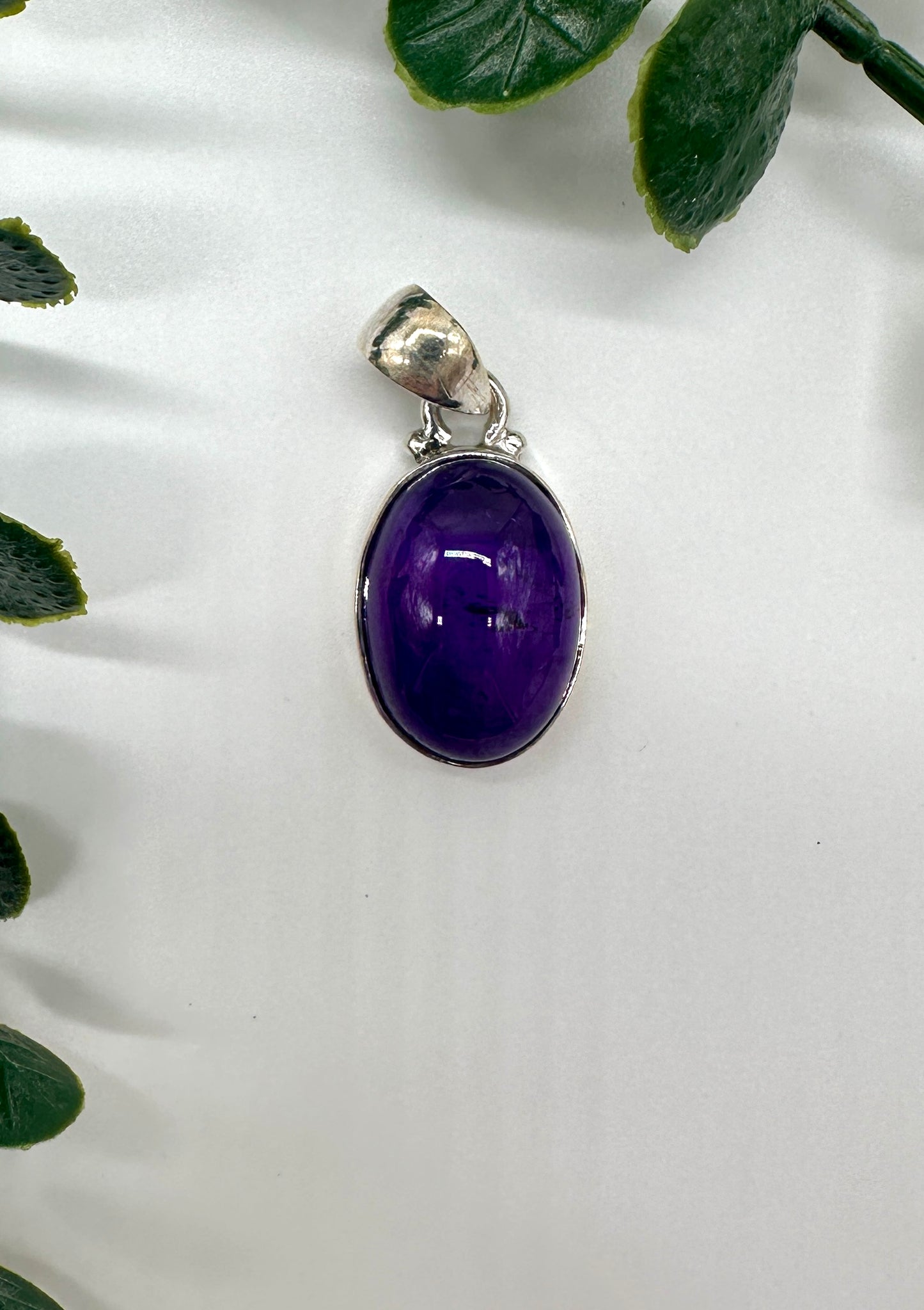 Amethyst AAA 925er Silber OHNE Silber Halskette
