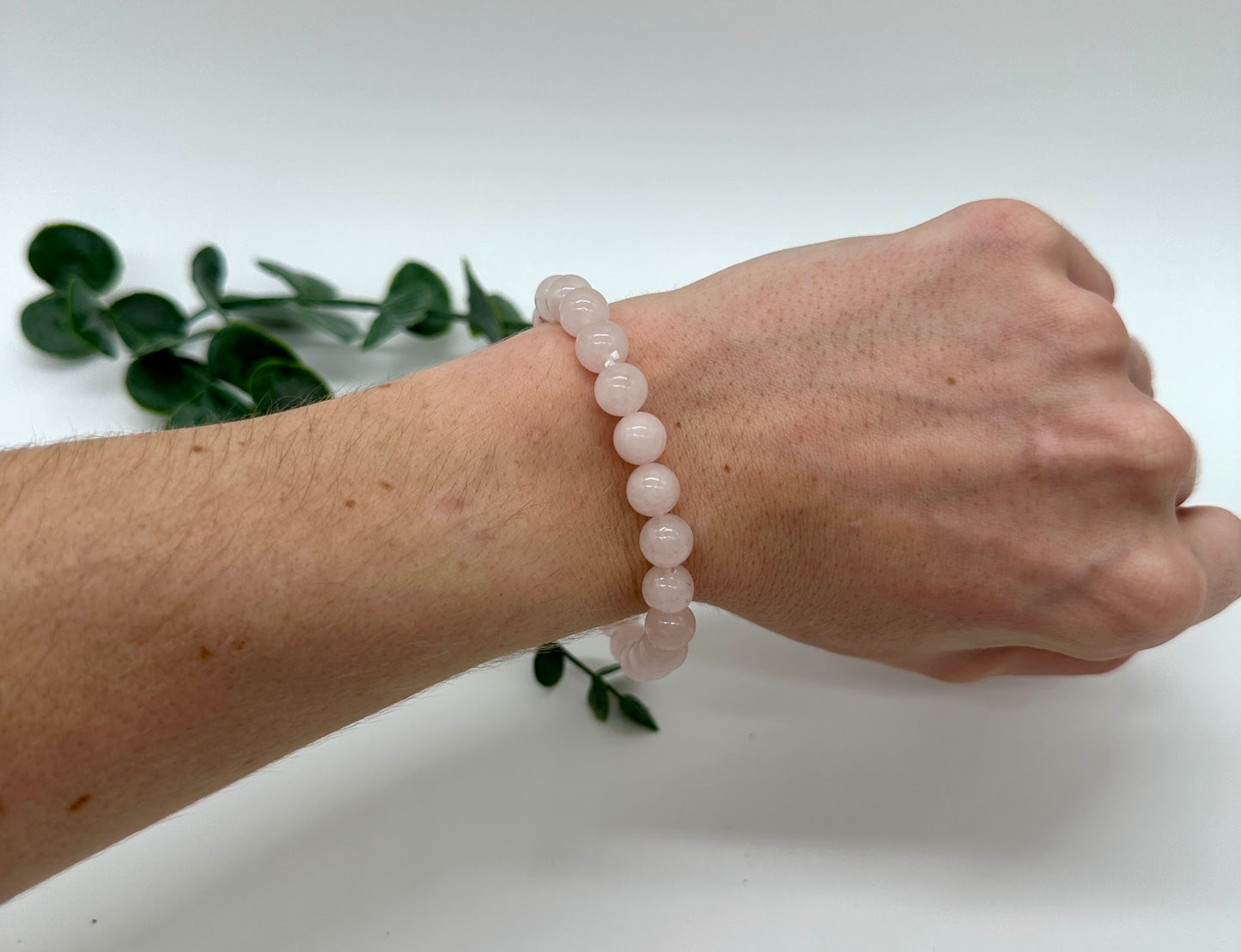 Rosenquarz Armband 8 mm