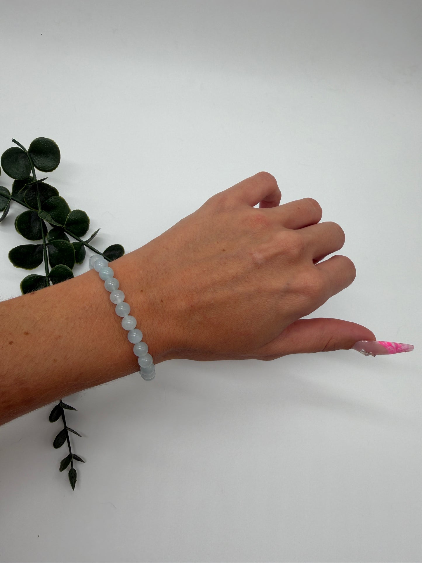 Aquamarin AA 6mm Armband