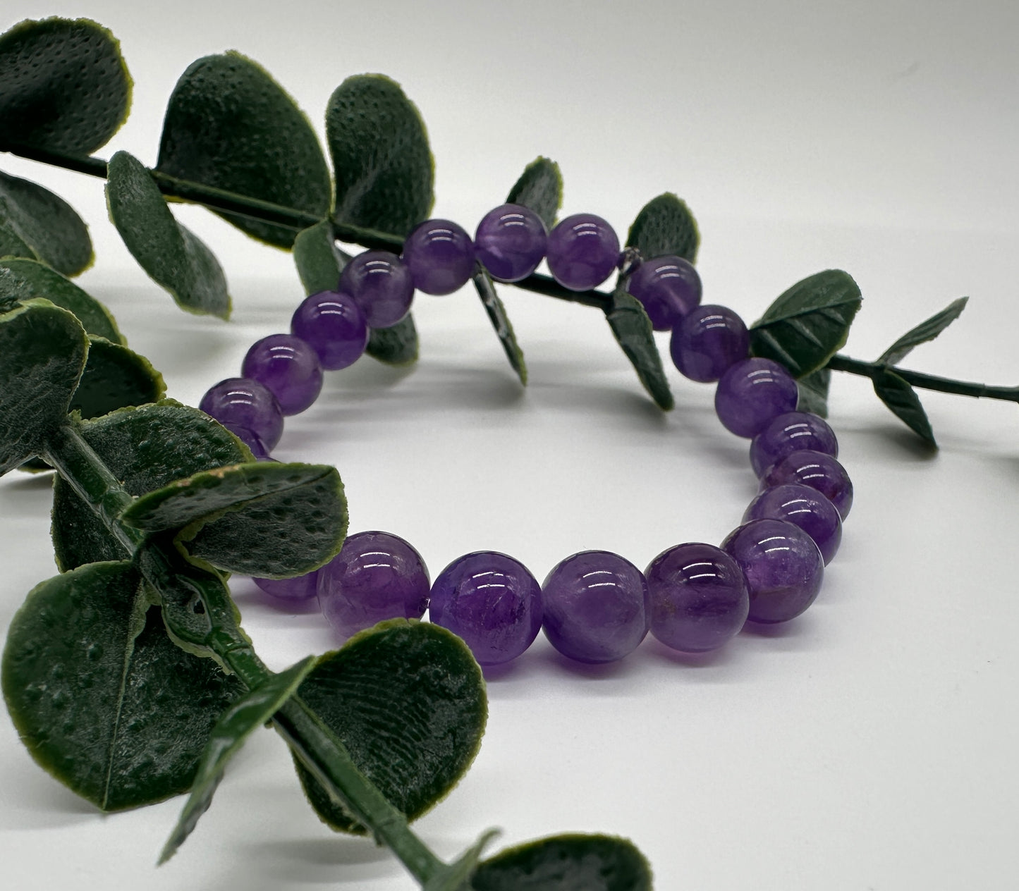 Amethyst A 8mm Kugel Armband