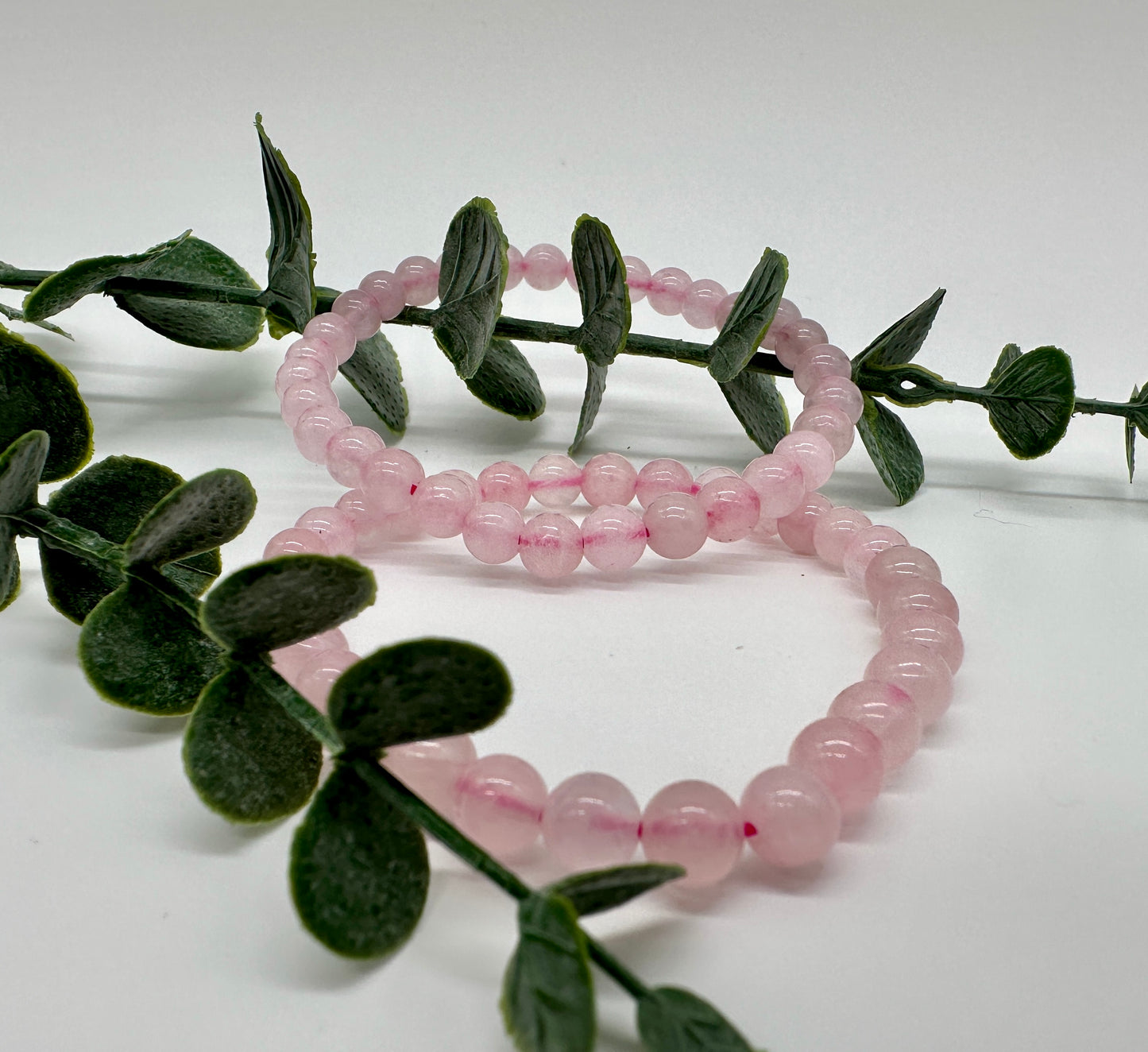 Rosenquarz Armband 6 mm