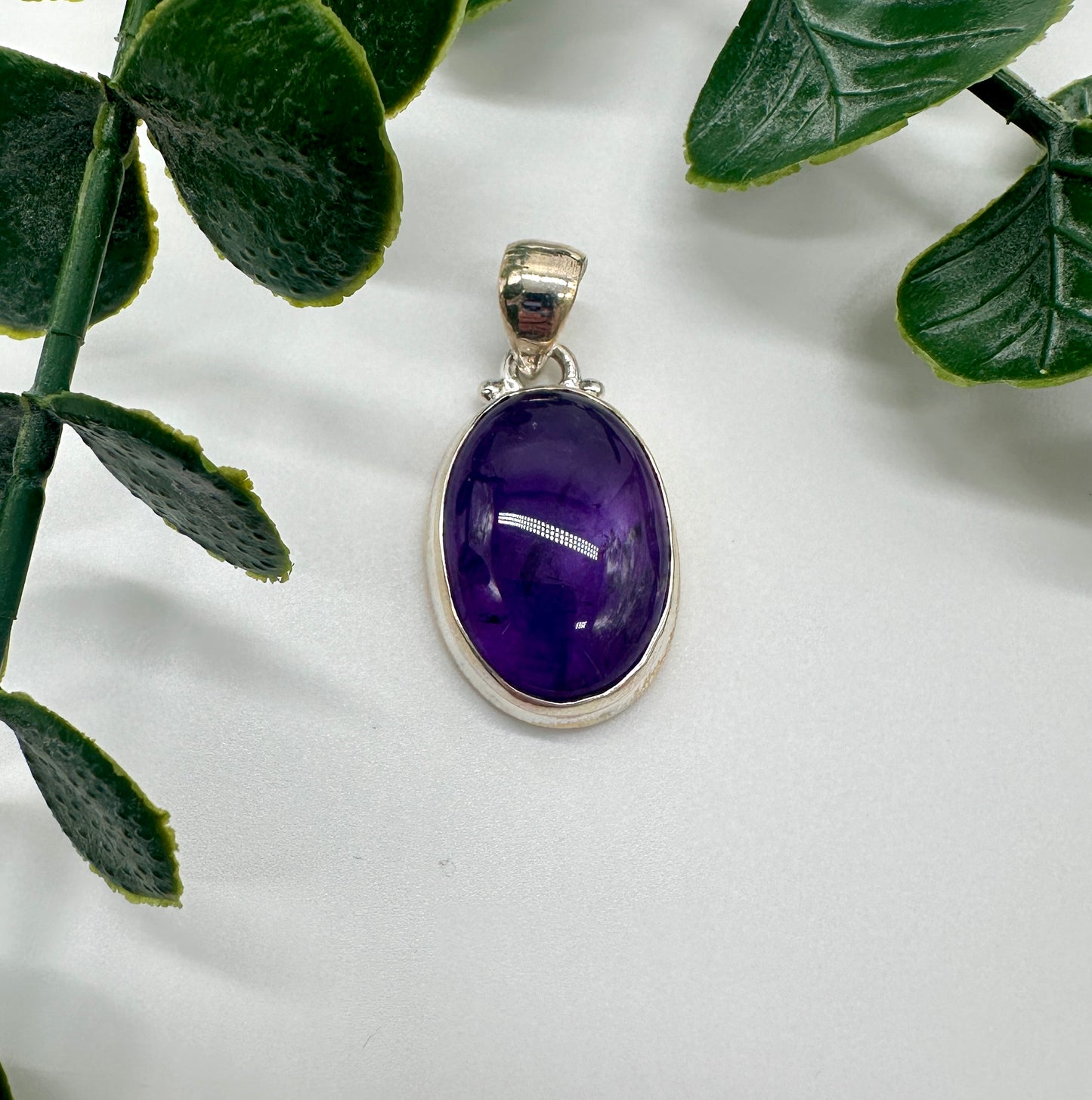 Amethyst AAA 925er Silber OHNE Silber Halskette
