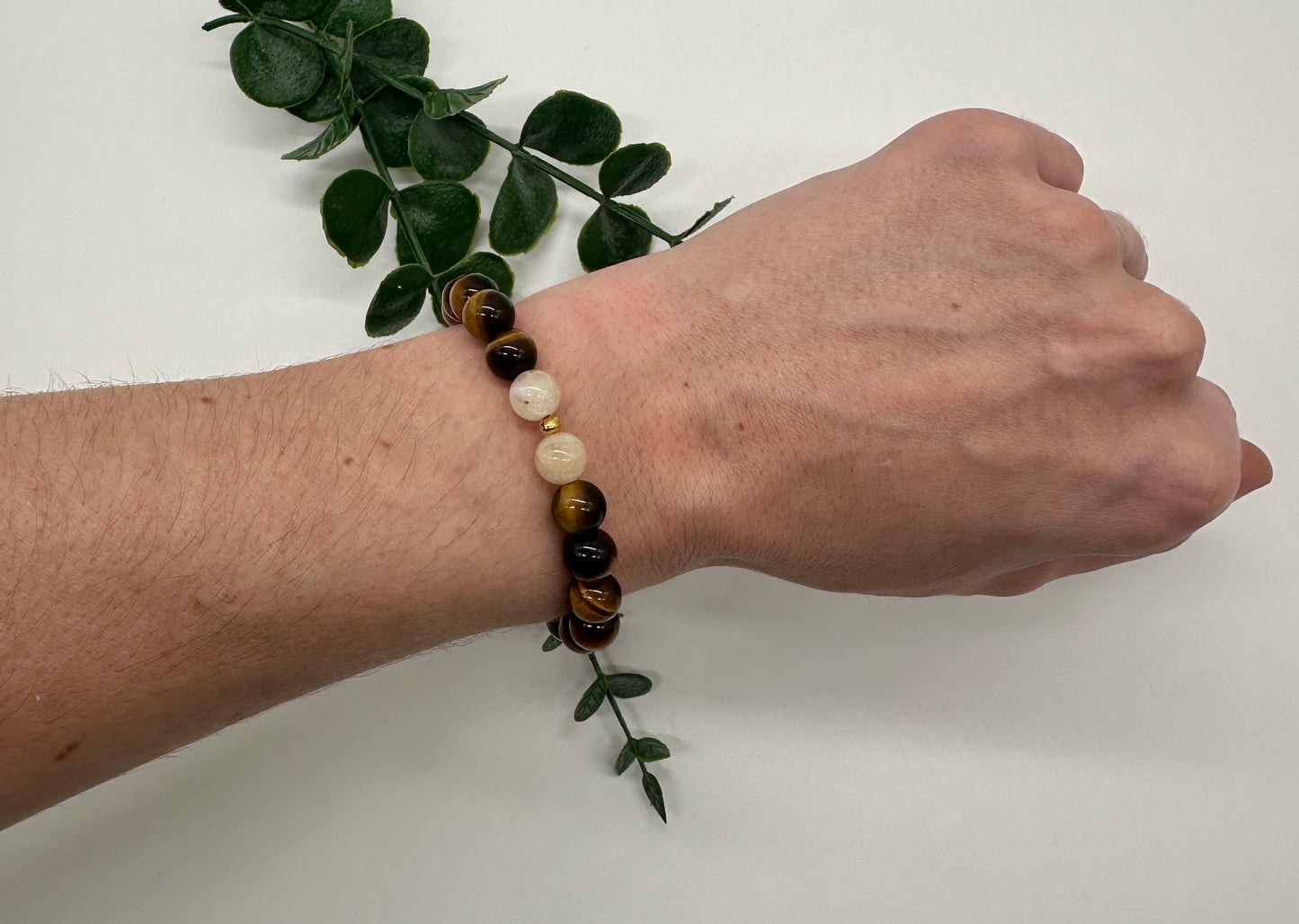 Tigerauge Citrin A-AAA 8mm Armband