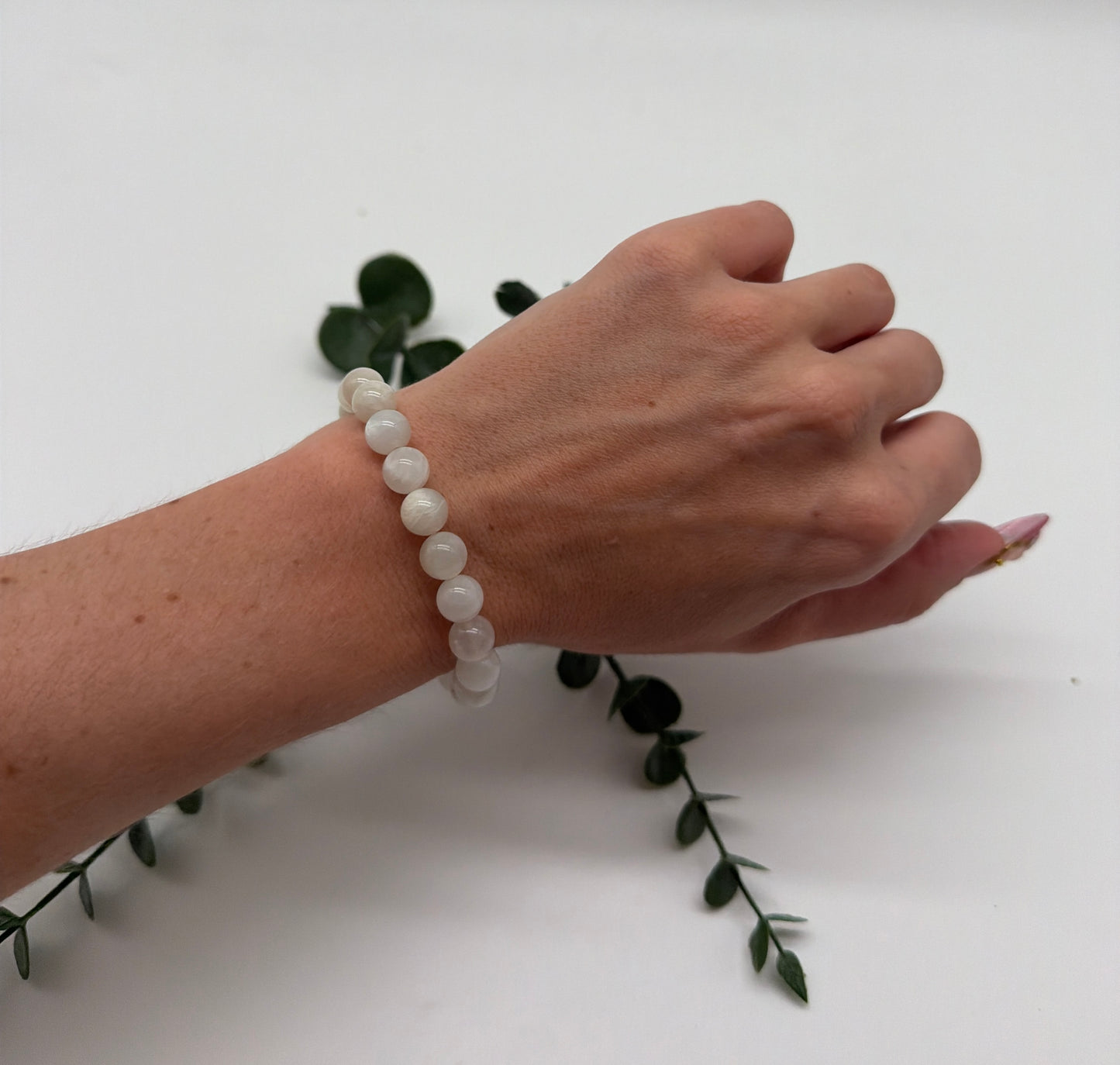 Mondstein Armband 8mm