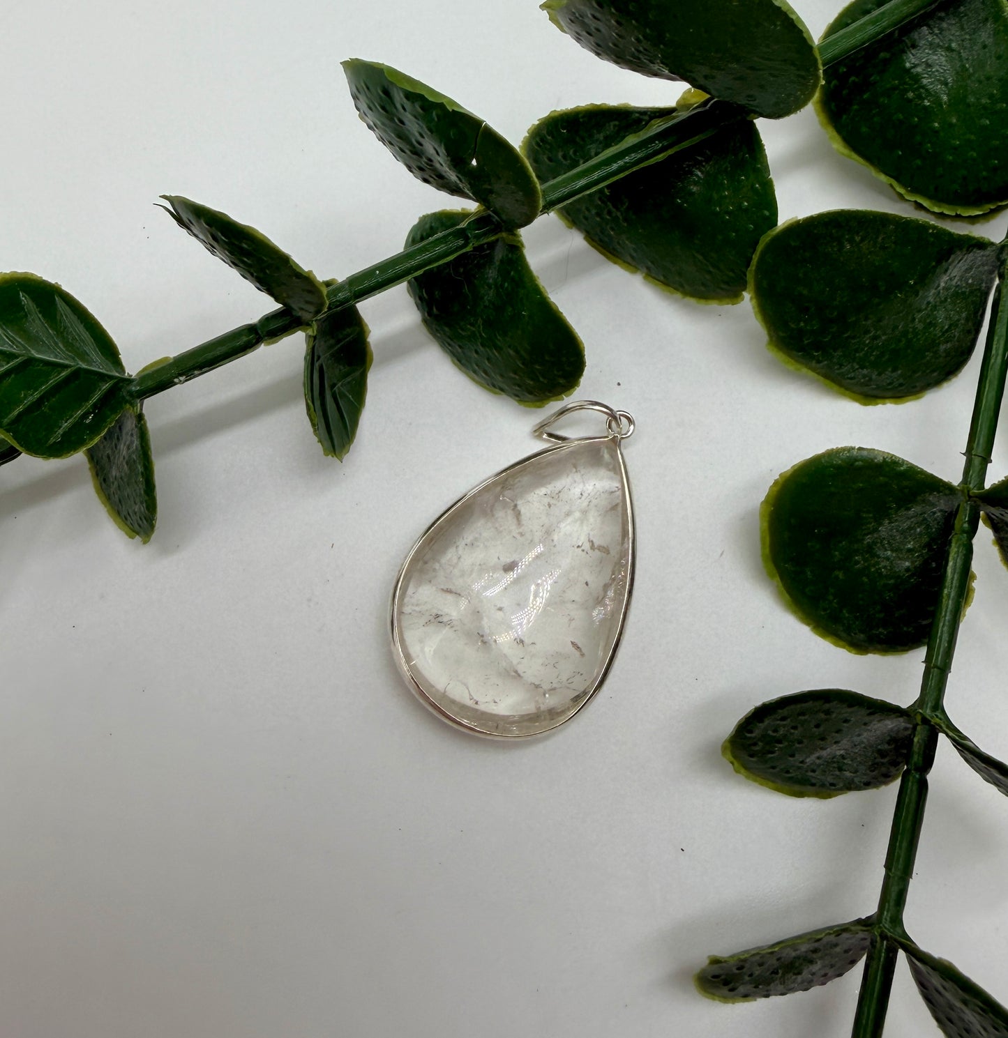 Bergkristall A-AA 925er Silber Anhänger