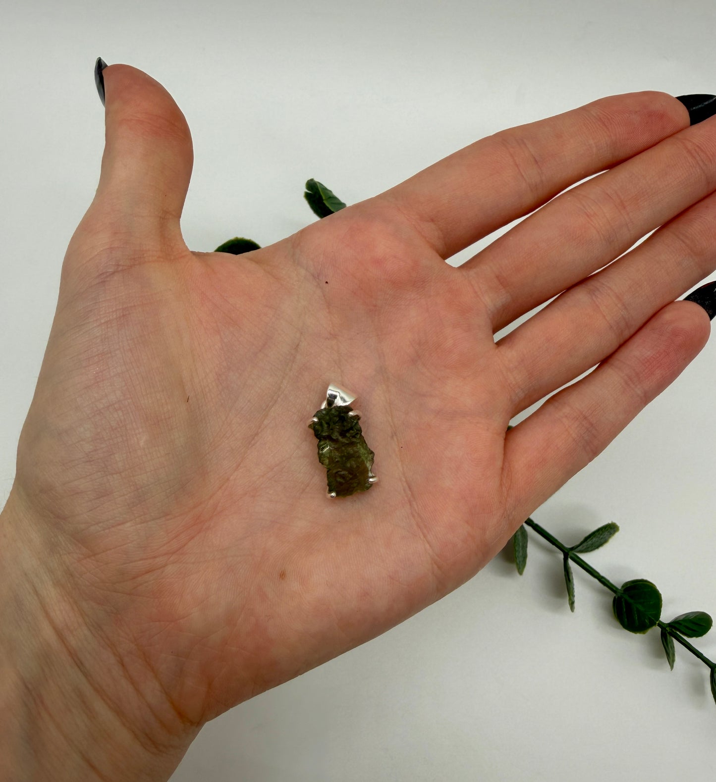 Moldavit AA Anhänger 925er Silber