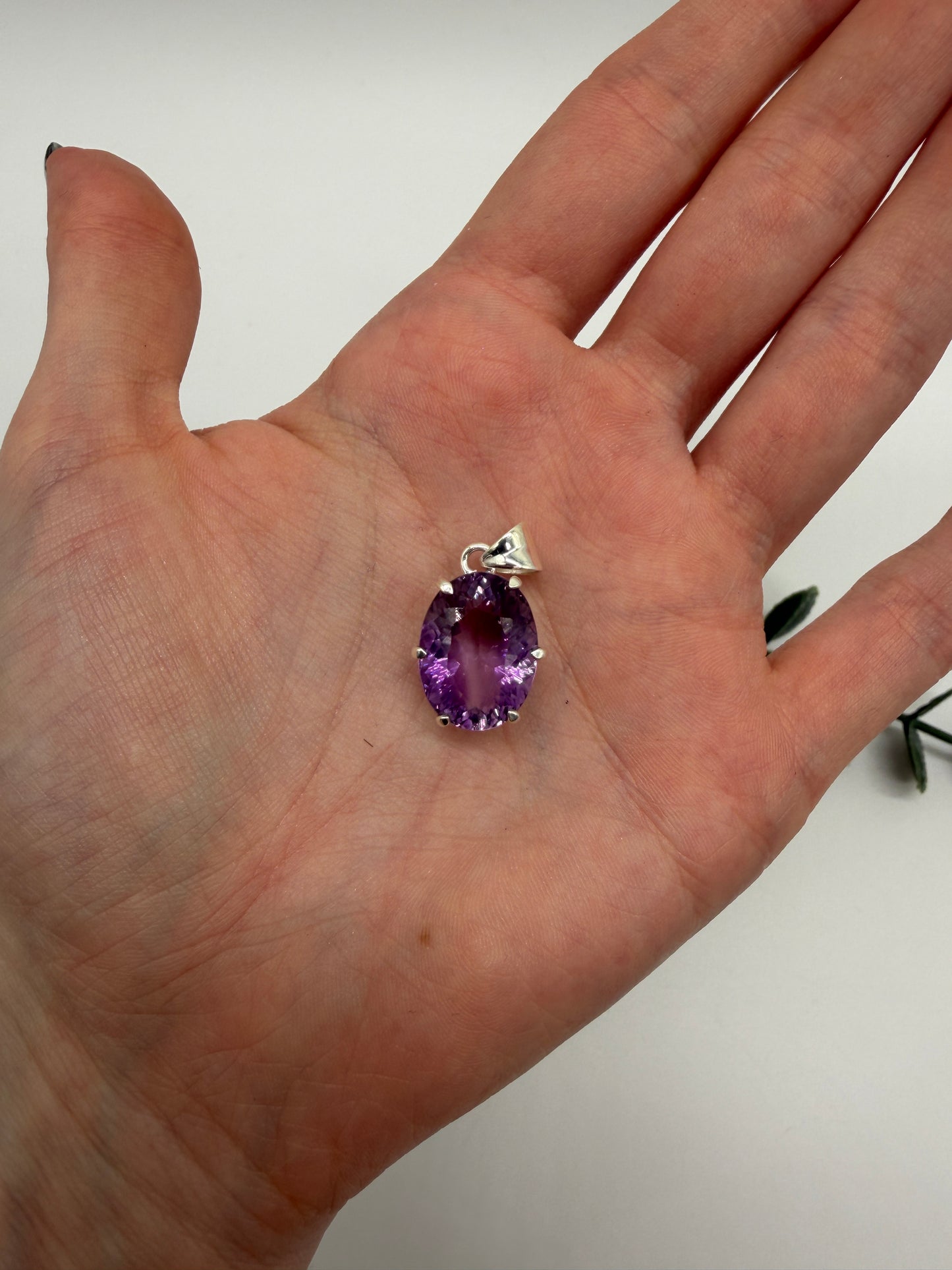 Amethyst AAA+ 925er Silber Anhänger