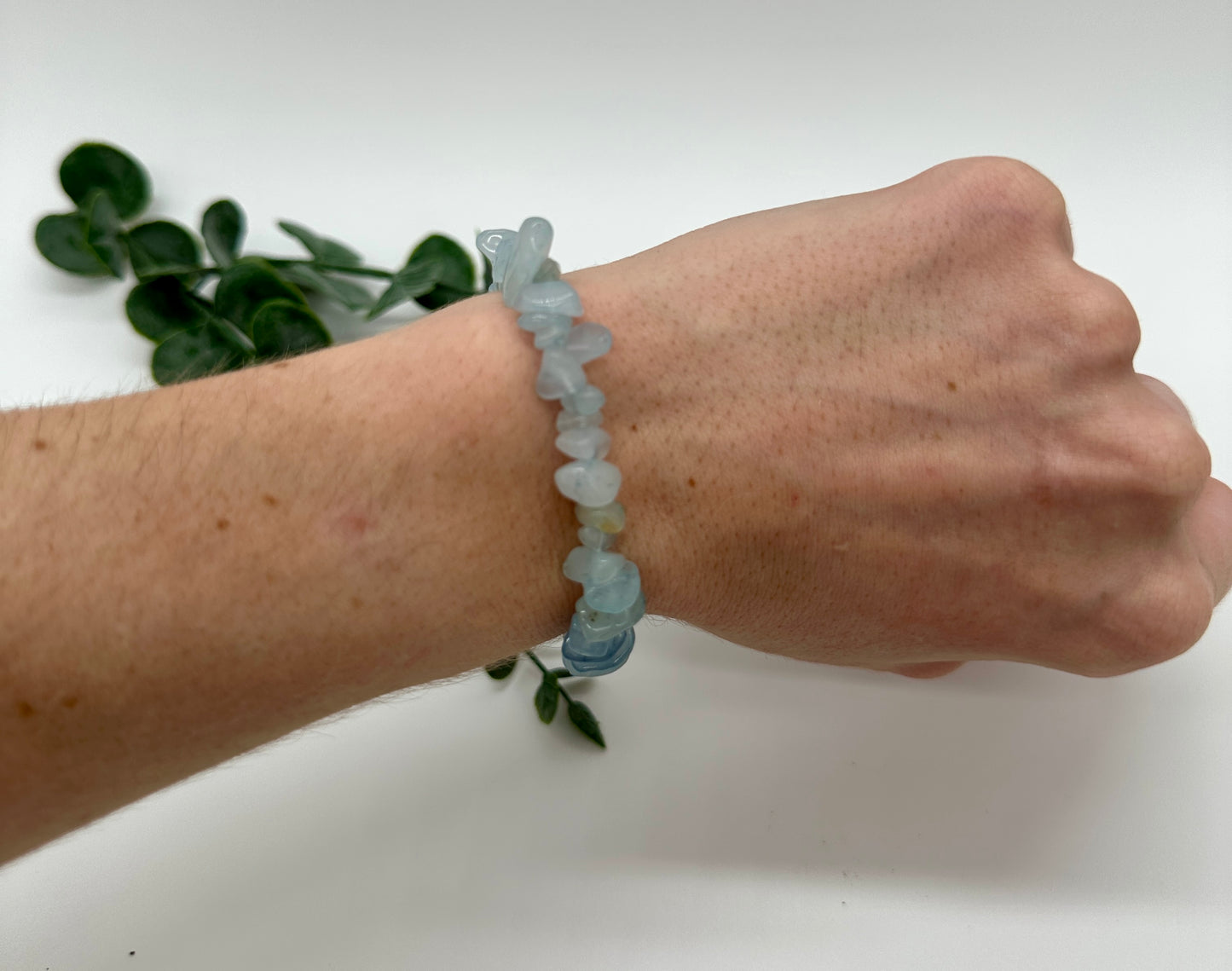 Aquamarin Splitter Armband