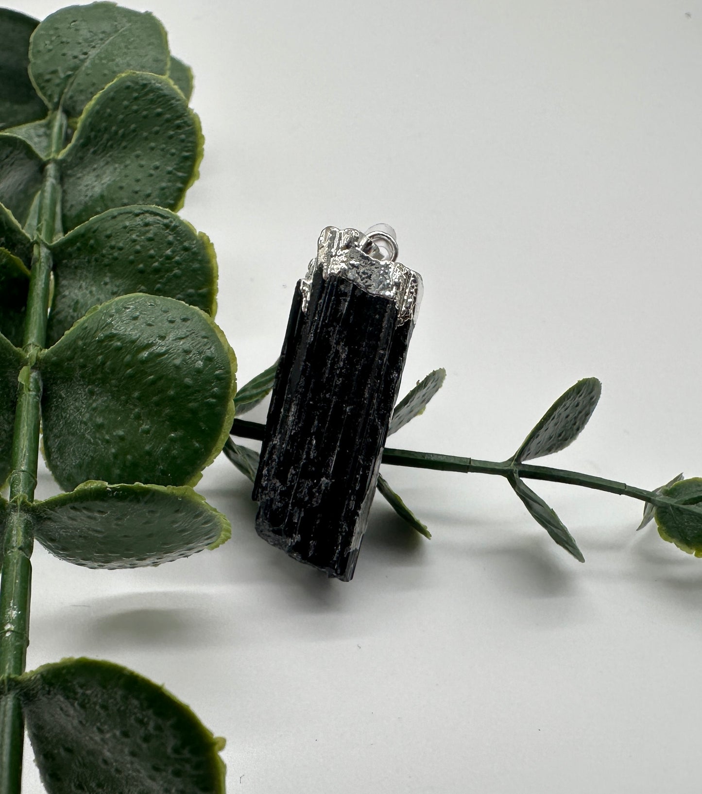 Turmalin Halskette inkl. Lederkette