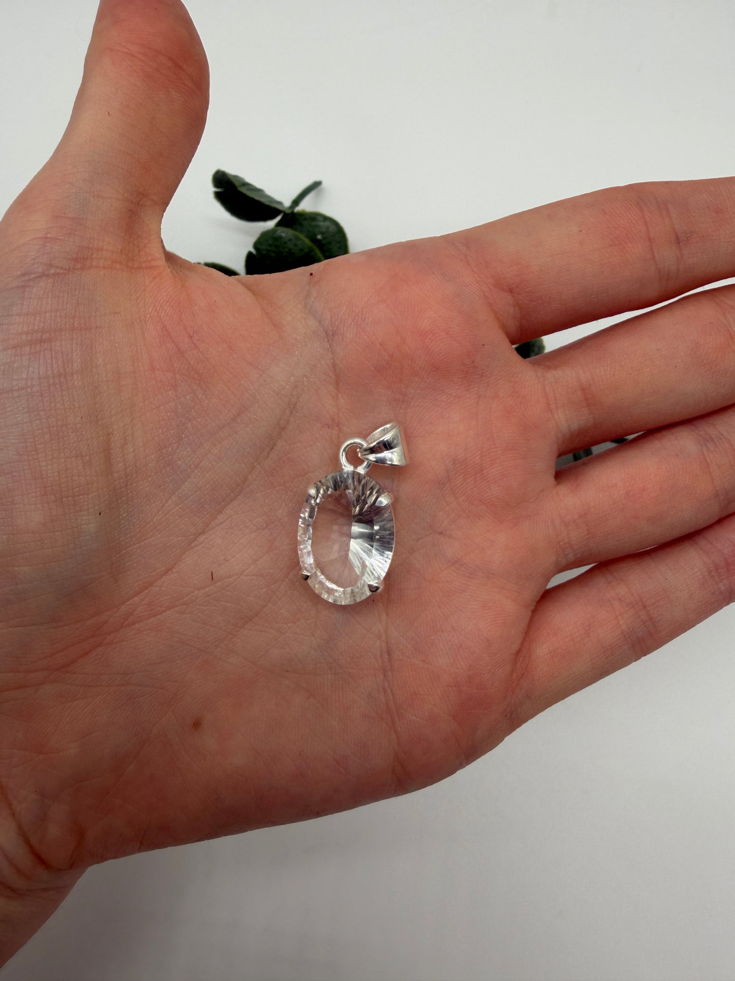 Bergkristall AAA+ 925er Silber Anhänger