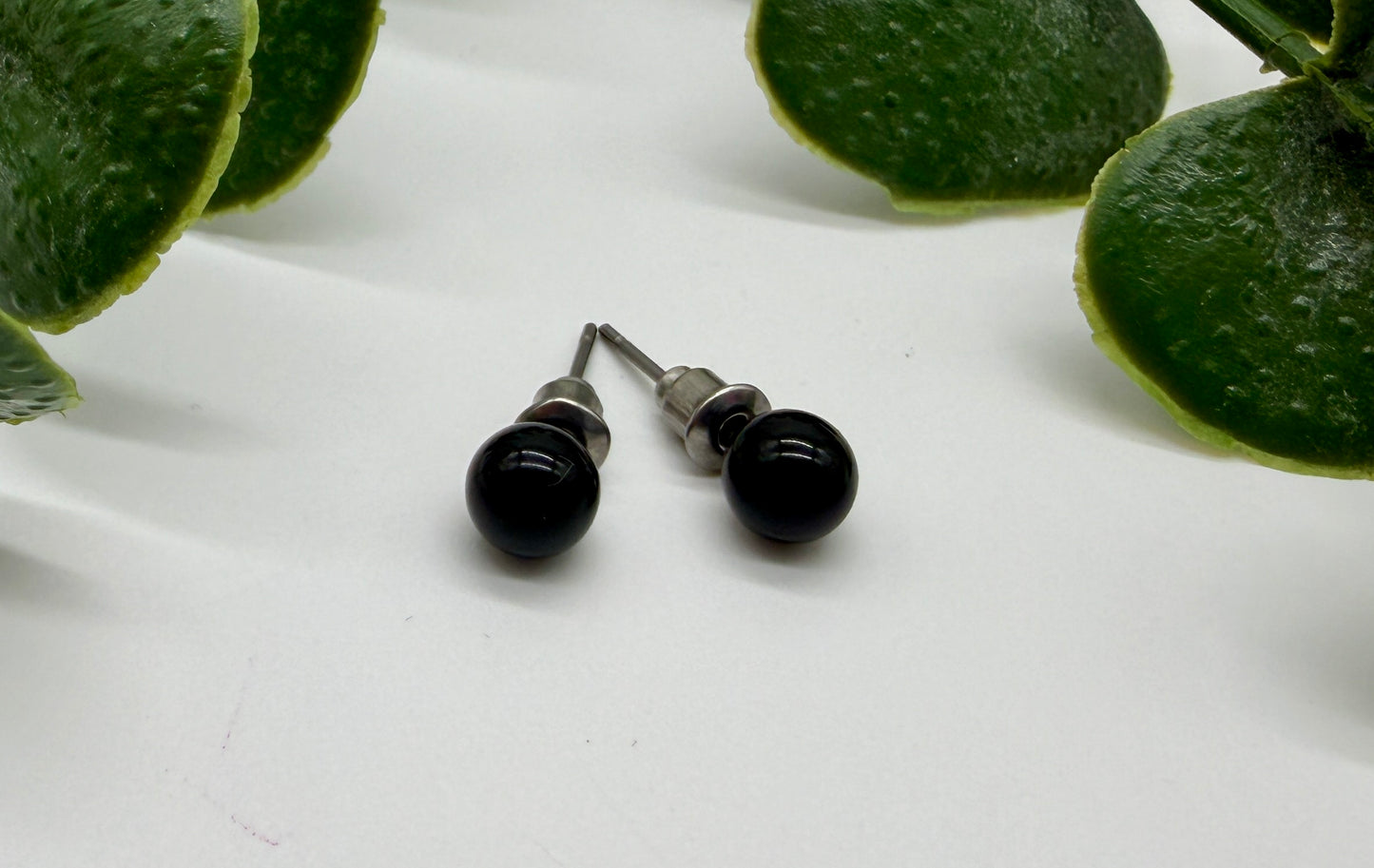 Obsidian A 6mm Ohrstecker