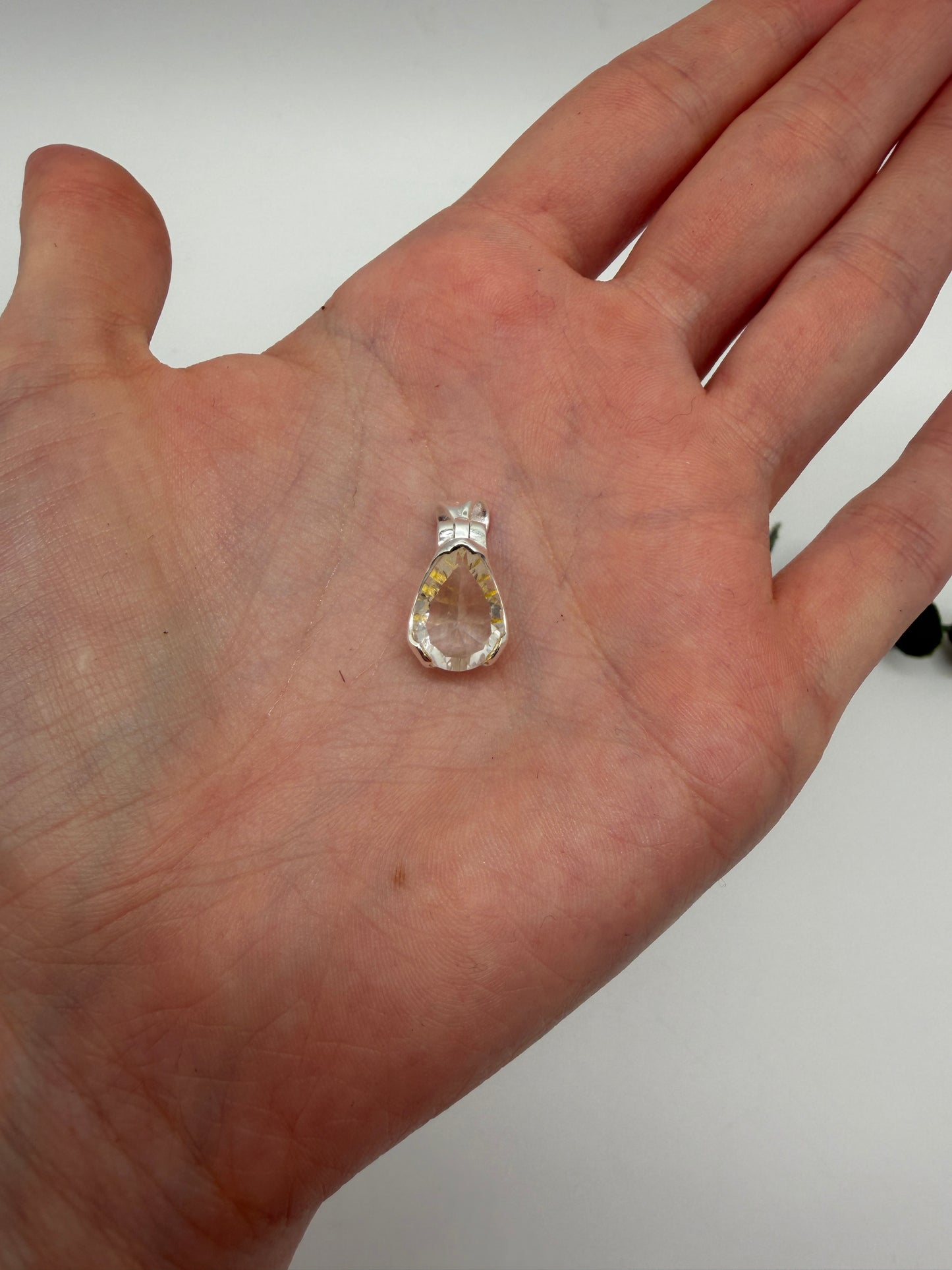 Bergkristall AAA+ 925er Silber Anhänger