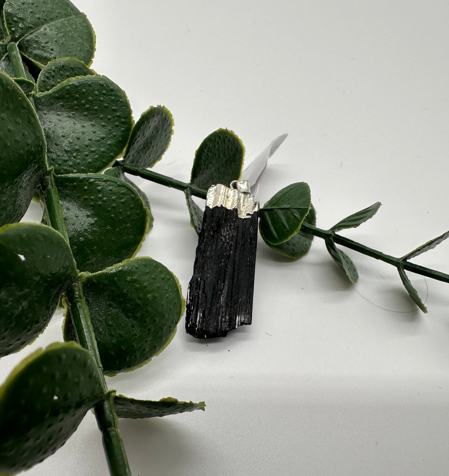 Turmalin Halskette inkl. Lederkette