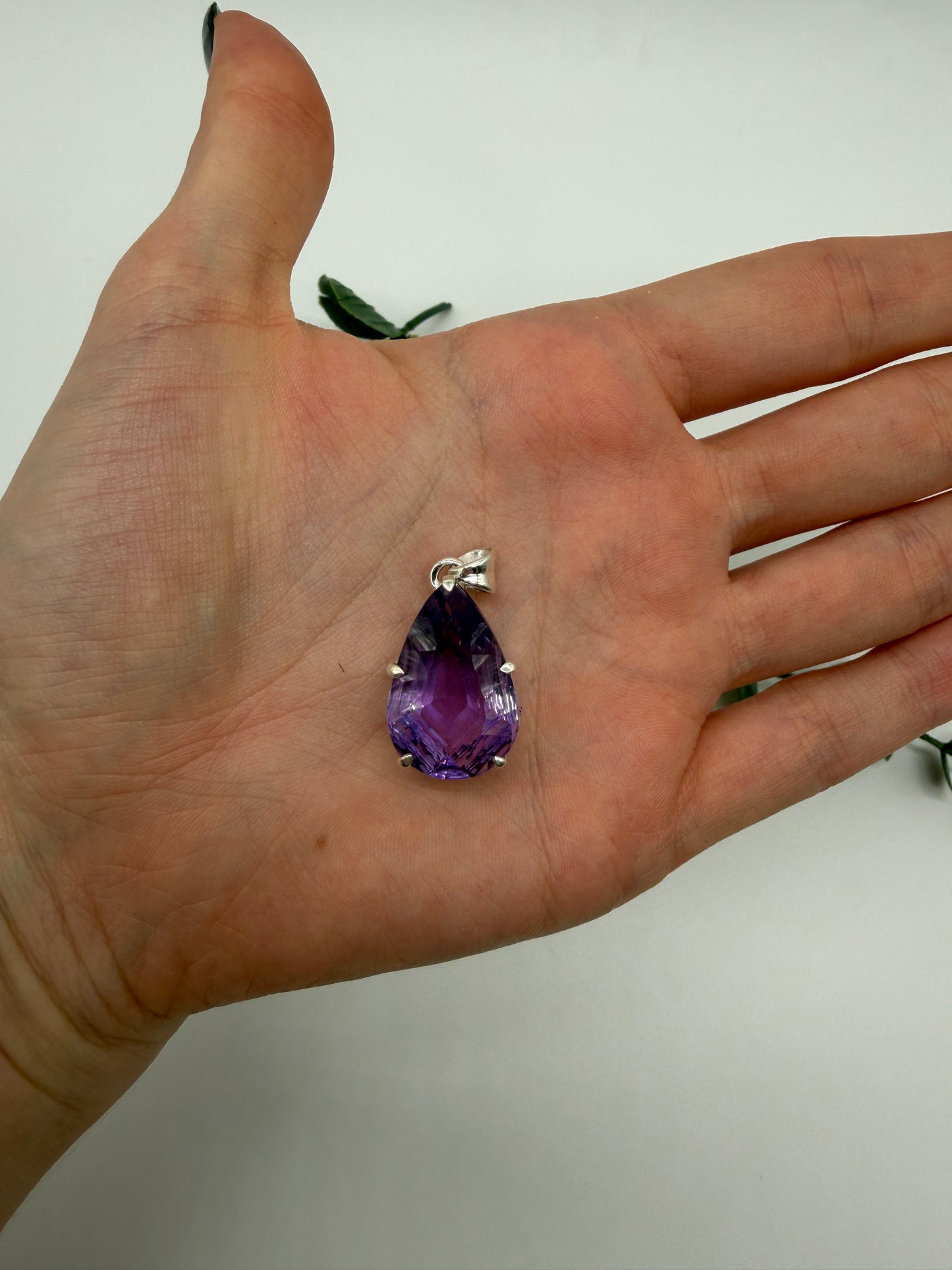 Amethyst AAA+ 925er Silber Anhänger