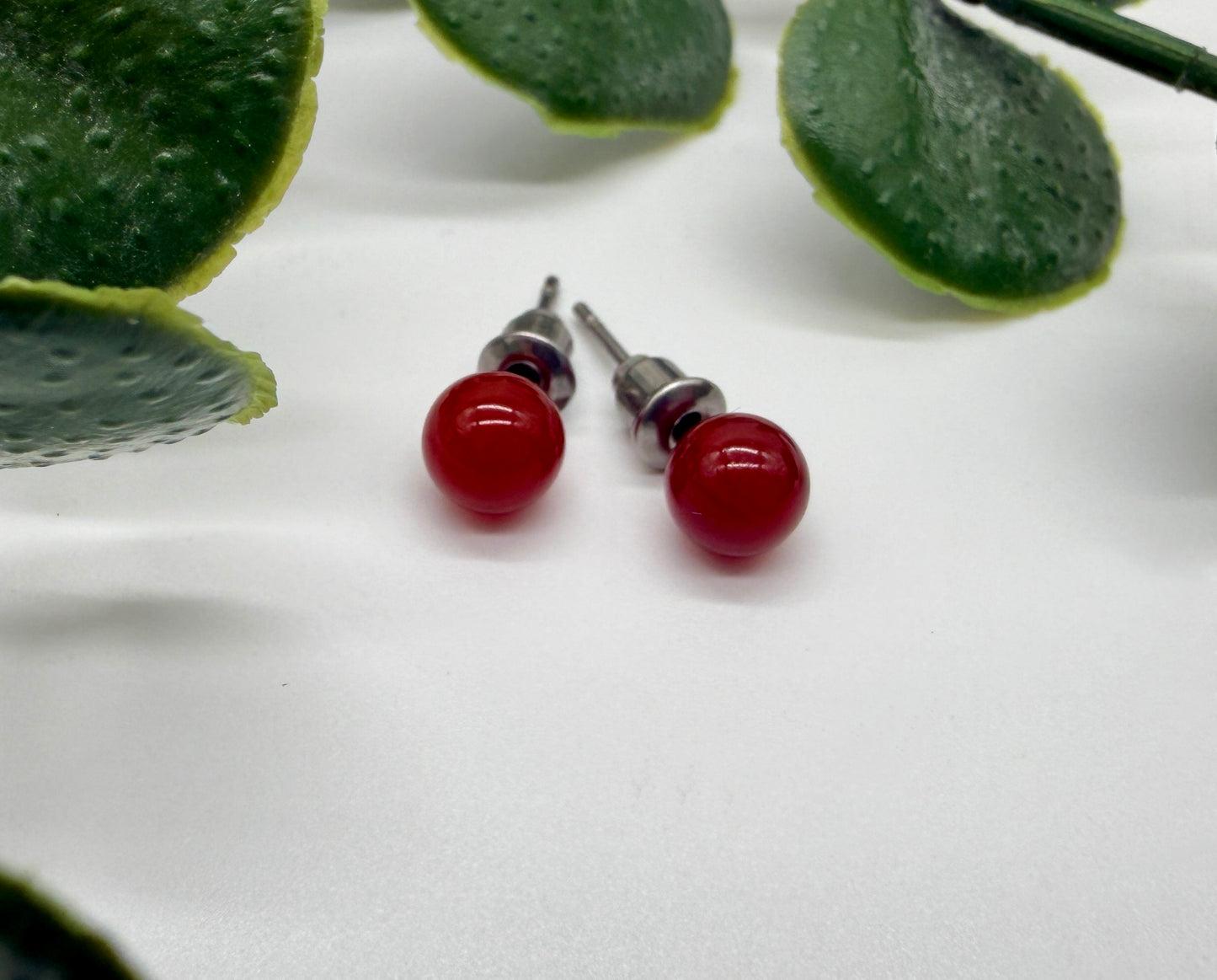 Karneol A 6mm Ohrstecker