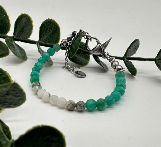 Seelenkraft Armband 4mm facettiert