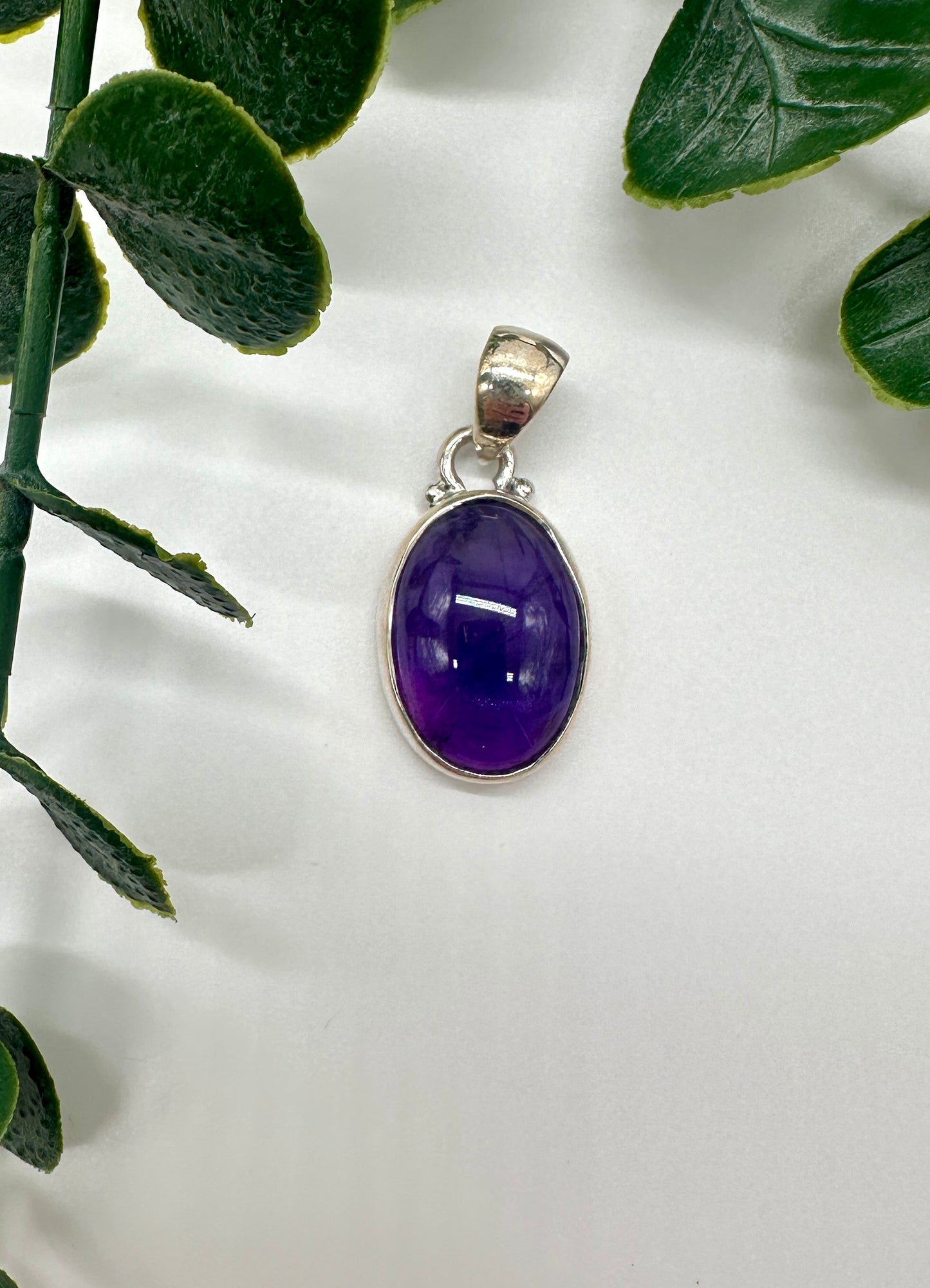 Amethyst AAA 925er Silber OHNE Silber Halskette