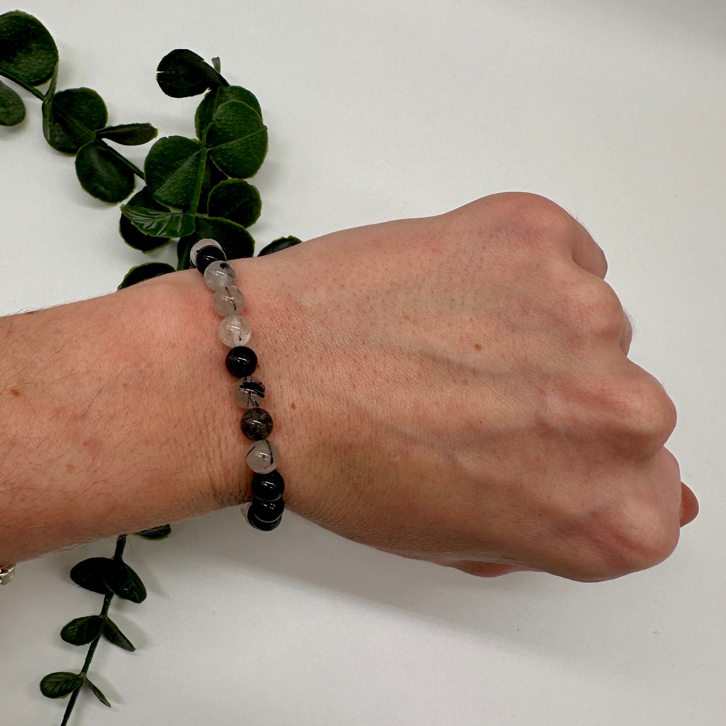 Turmalinquarz AA 6mm Armband
