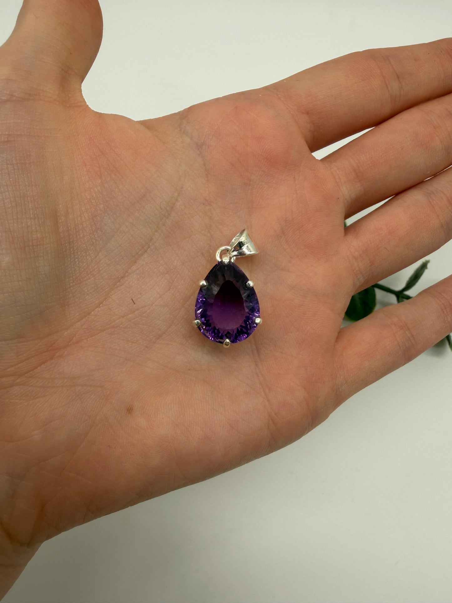 Amethyst AAA+ 925er Silber Anhänger