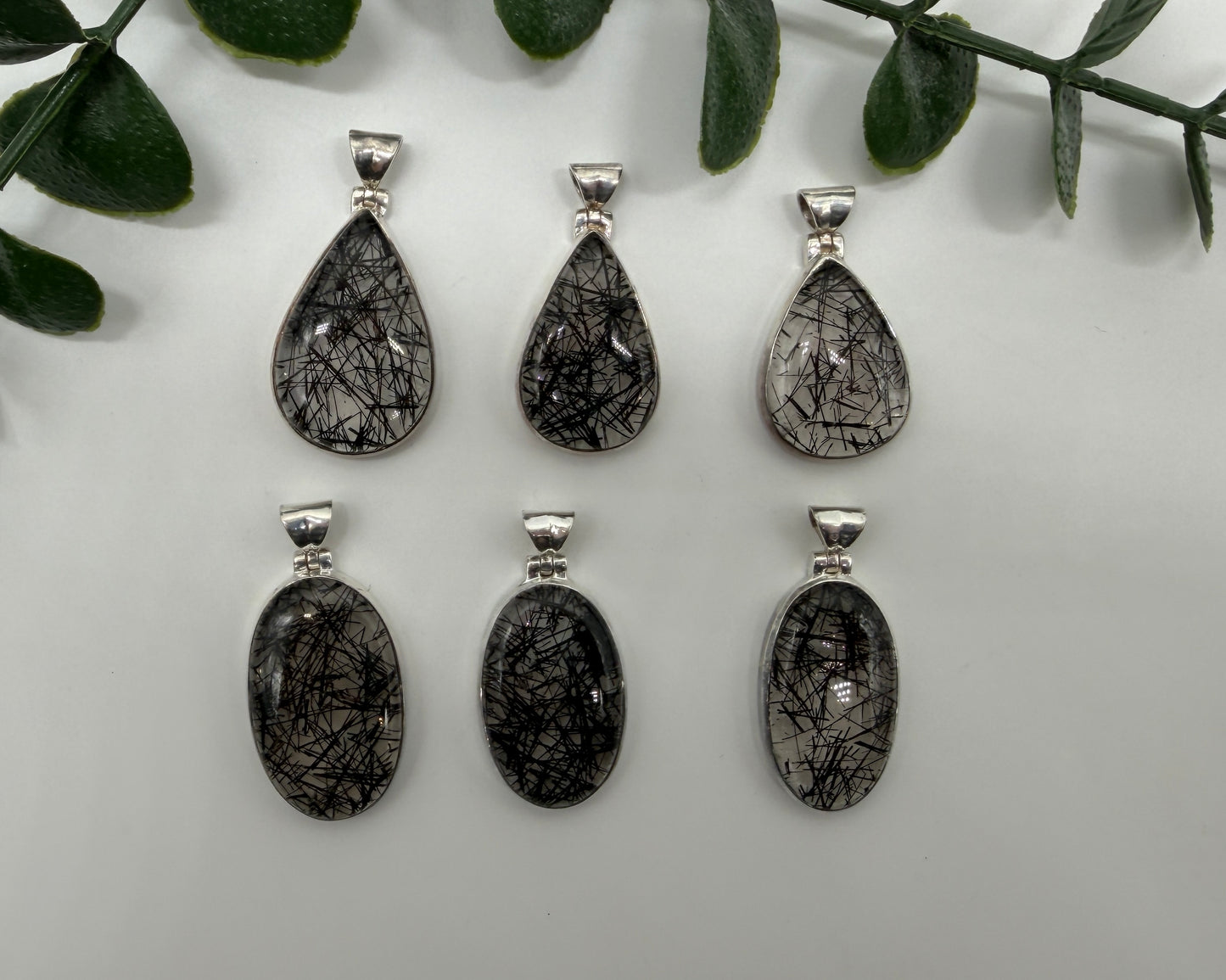 Turmalinquarz AA 925er Silber Anhänger