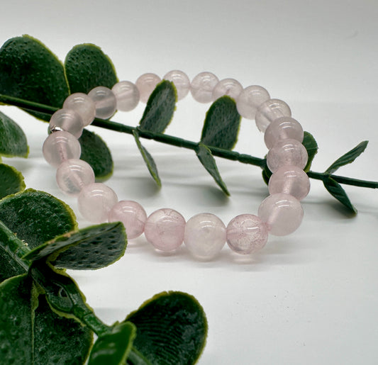 Rosenquarz AA 8mm Armband