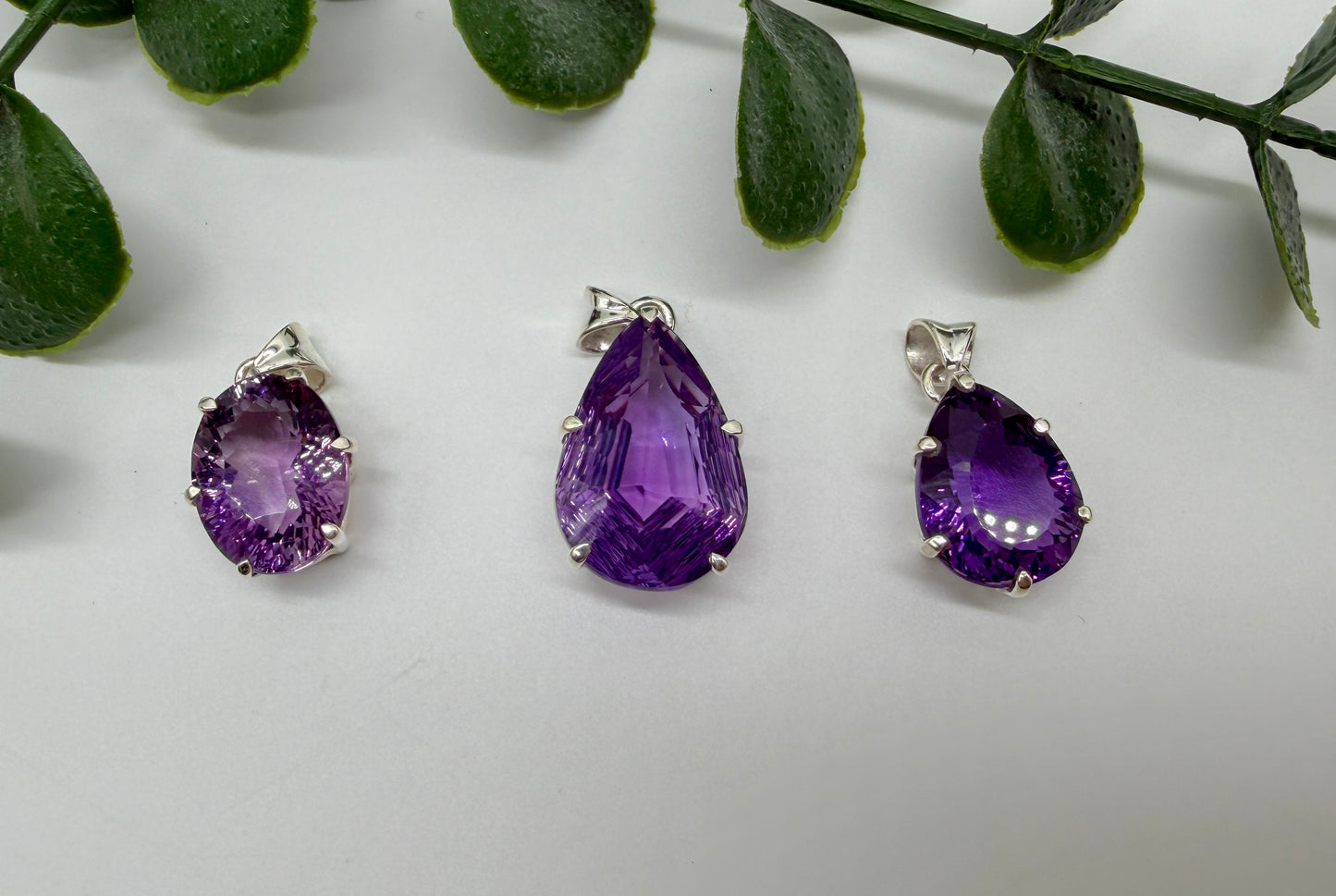 Amethyst AAA+ 925er Silber Anhänger