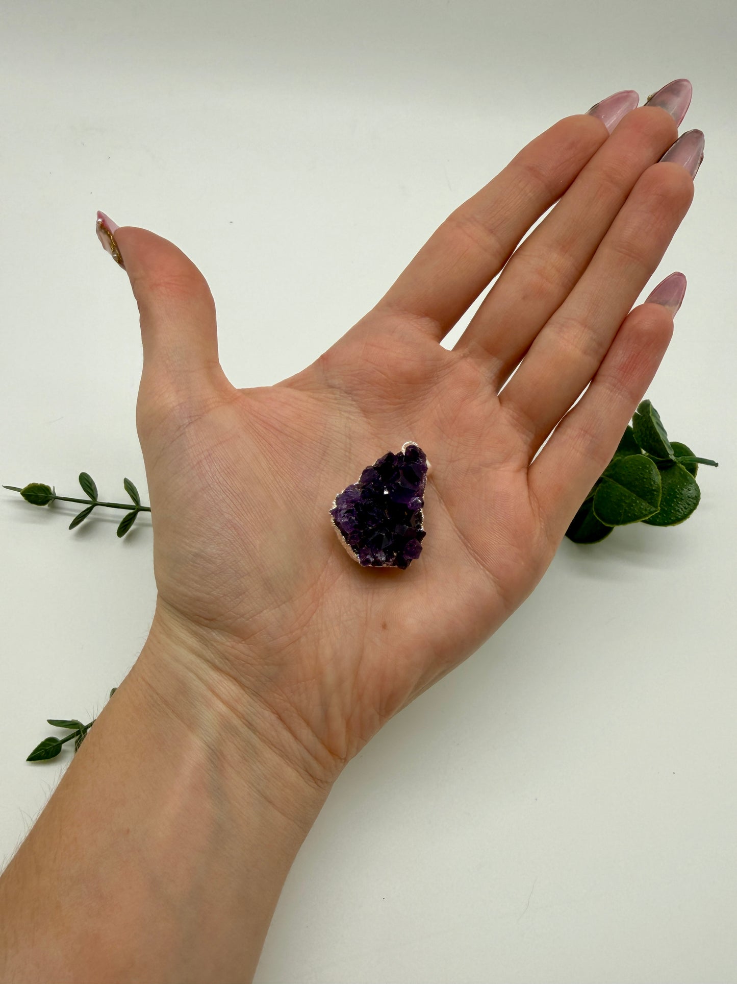 Amethyst Drusen A-AA 925er Silber Anhänger