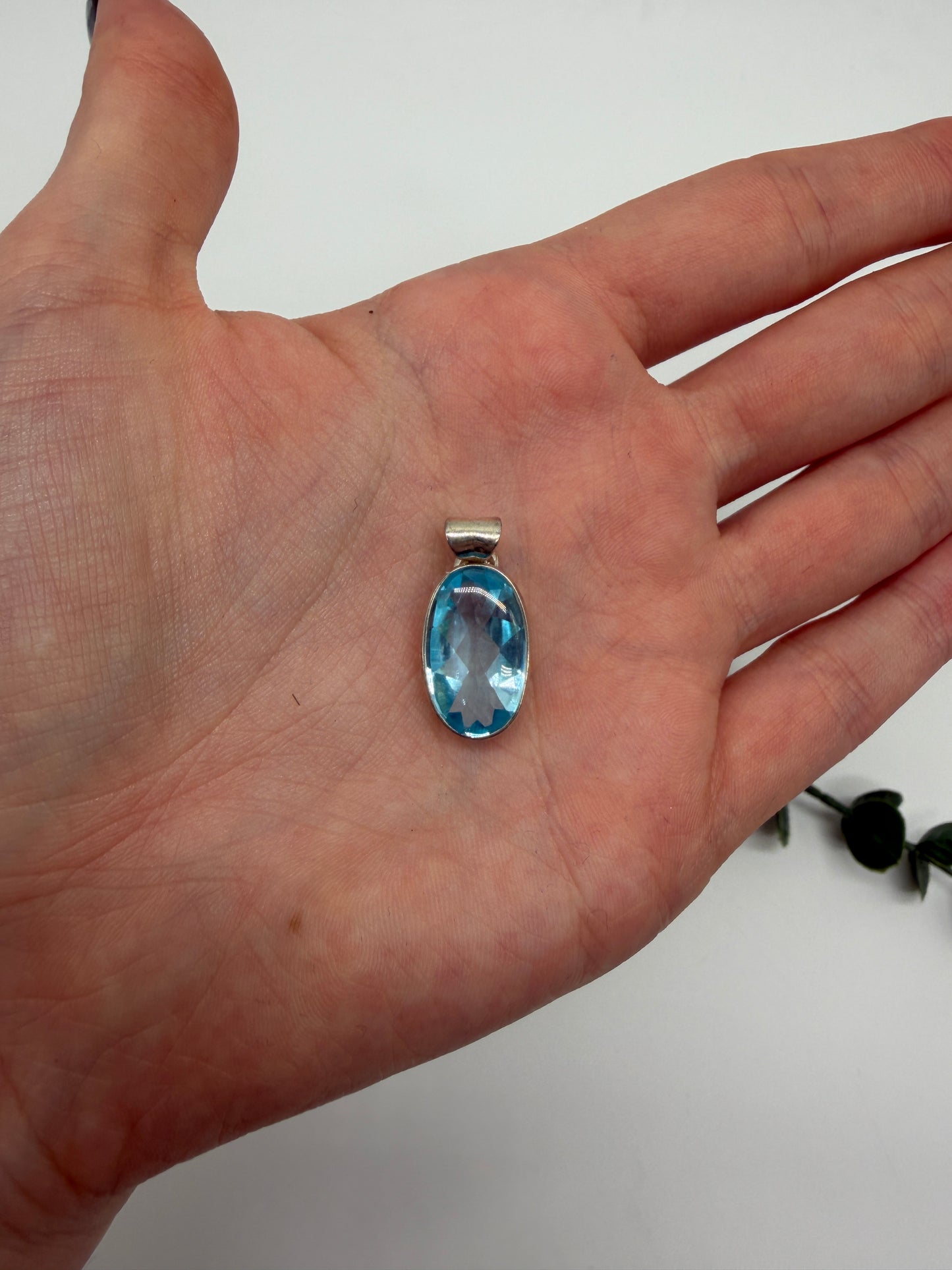 Topas AAA+ 925er Silber Anhänger