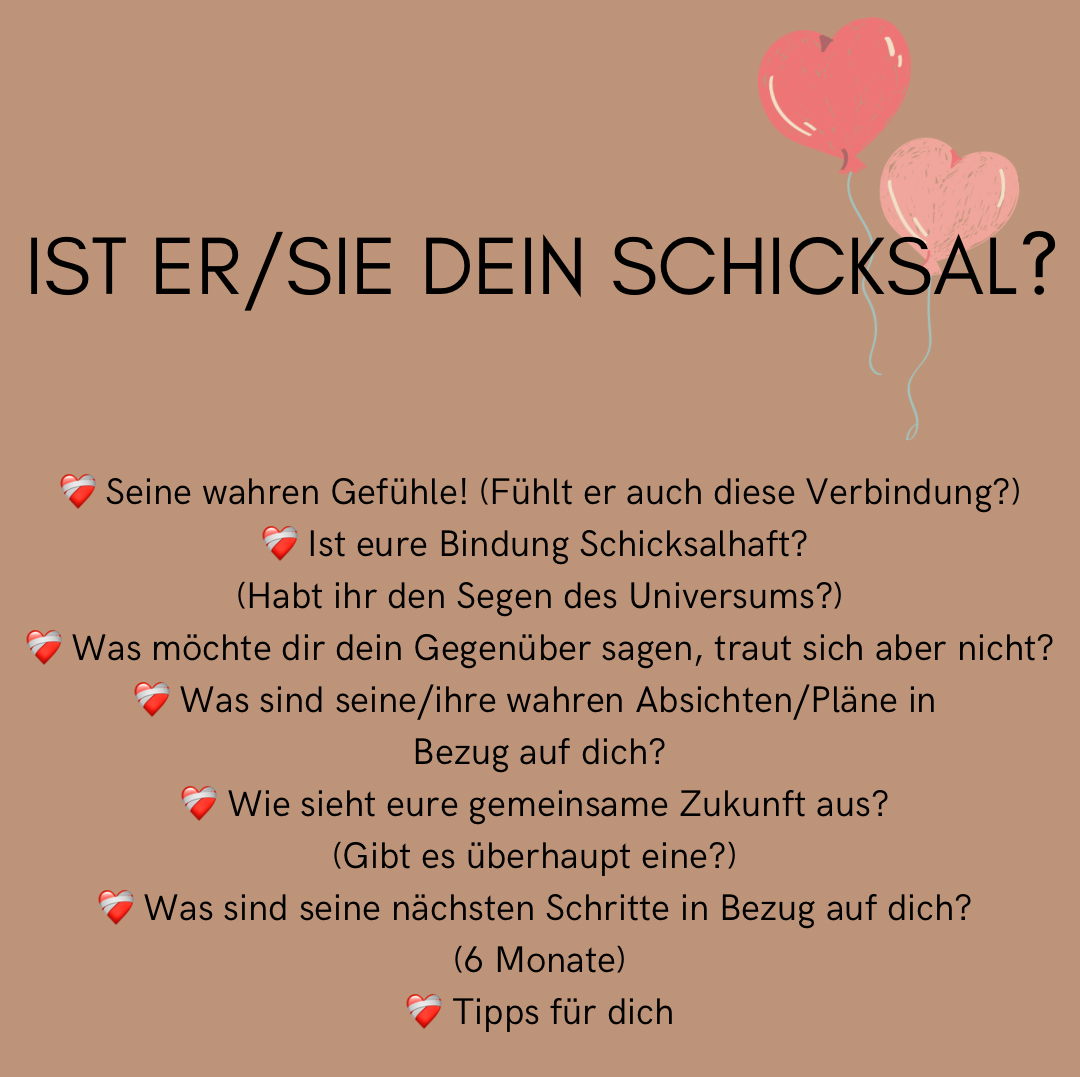 Ist Er/Sie dein Schicksal?