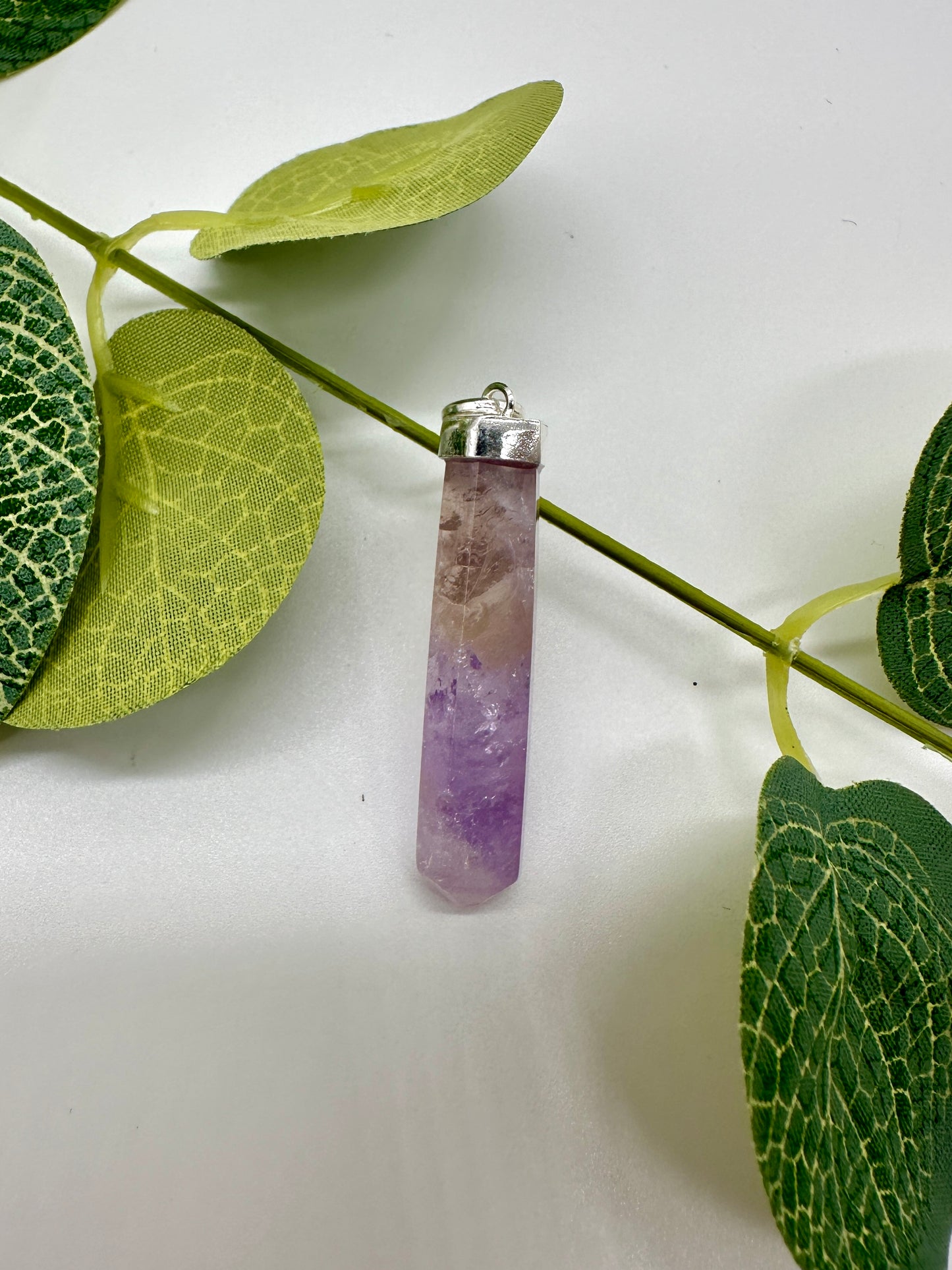 Amethyst AB 925er Silber OHNE Silber Halskette