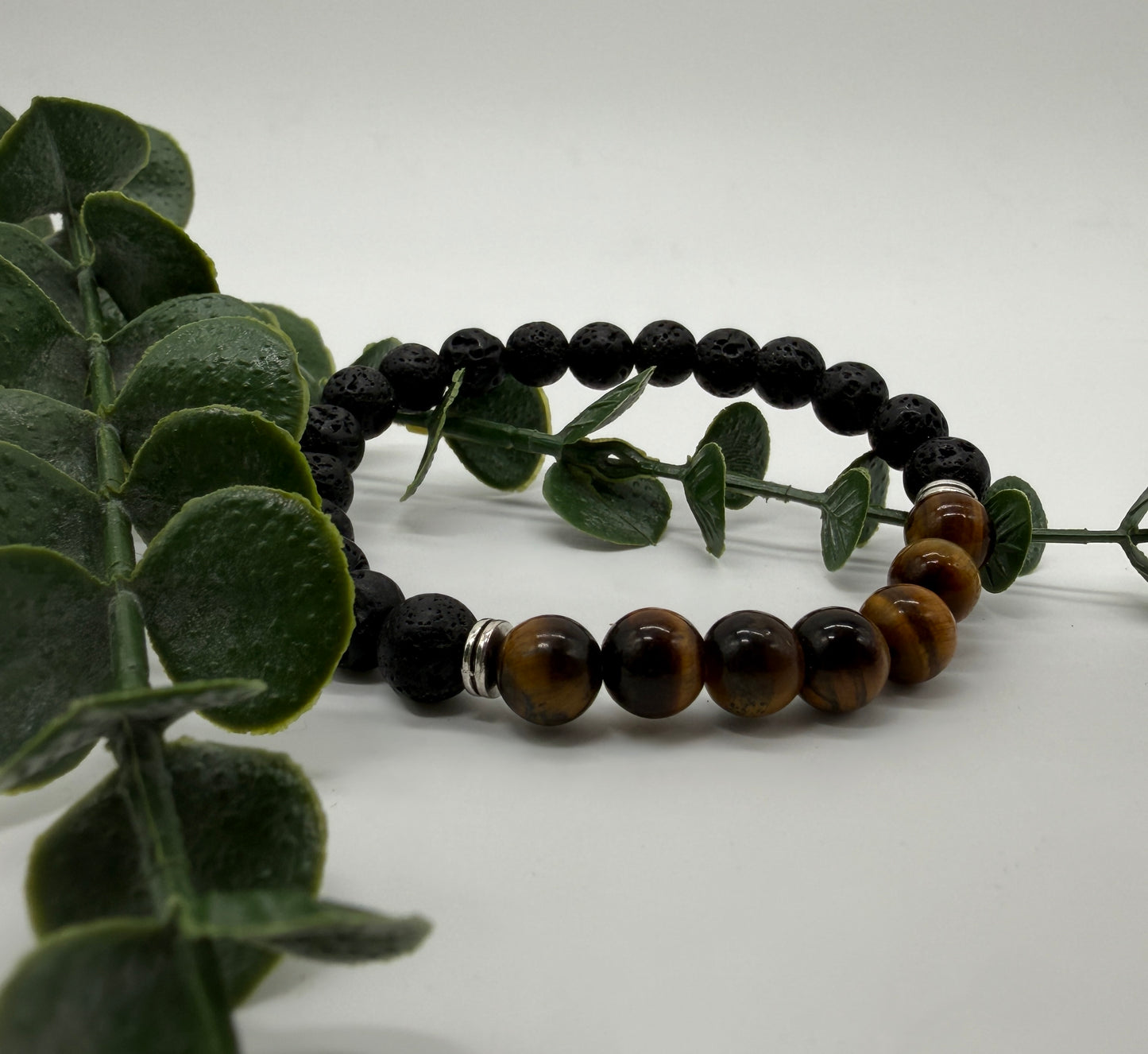 Lava Tigerauge A 8mm Armband