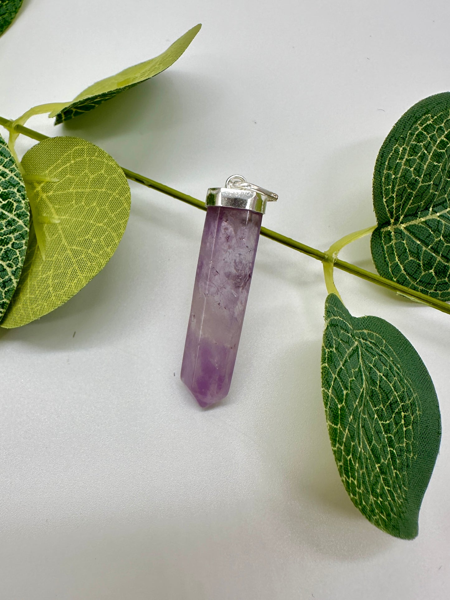 Amethyst AB 925er Silber OHNE Silber Halskette