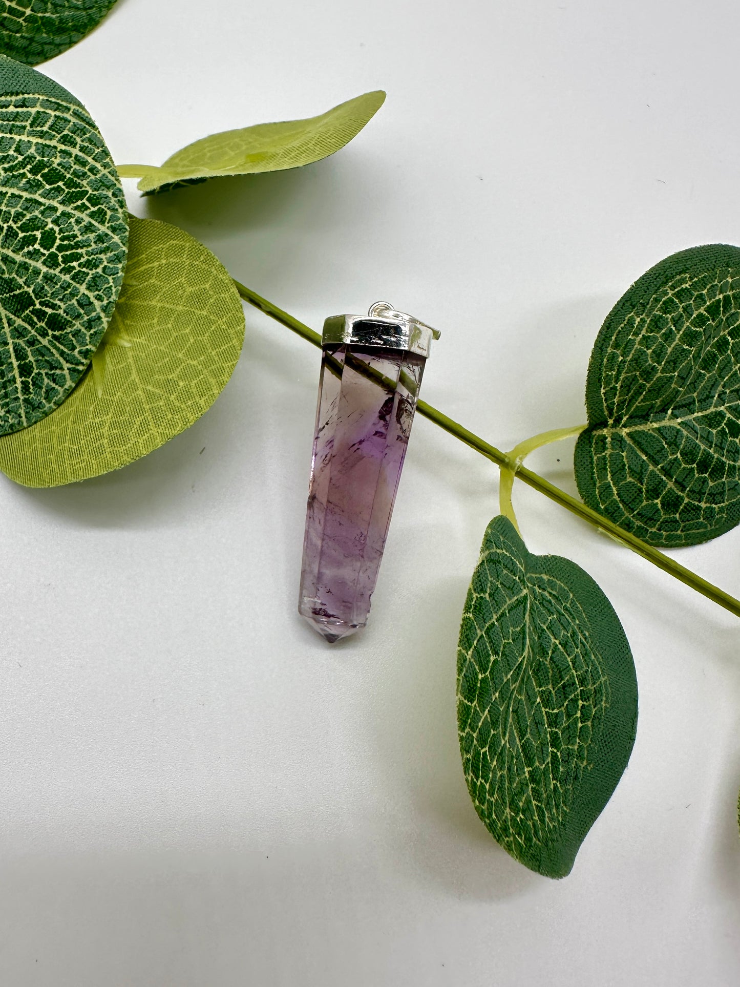 Amethyst AB 925er Silber OHNE Silber Halskette