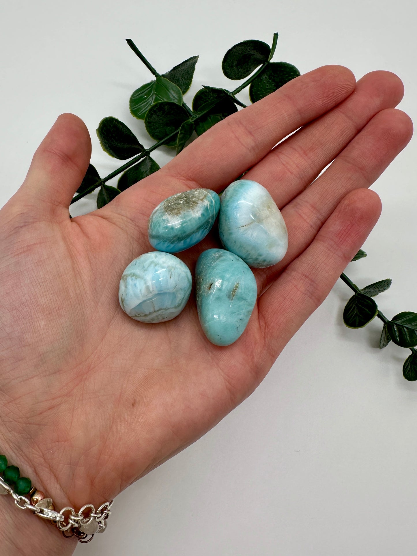 Larimar AA Trommelsteine